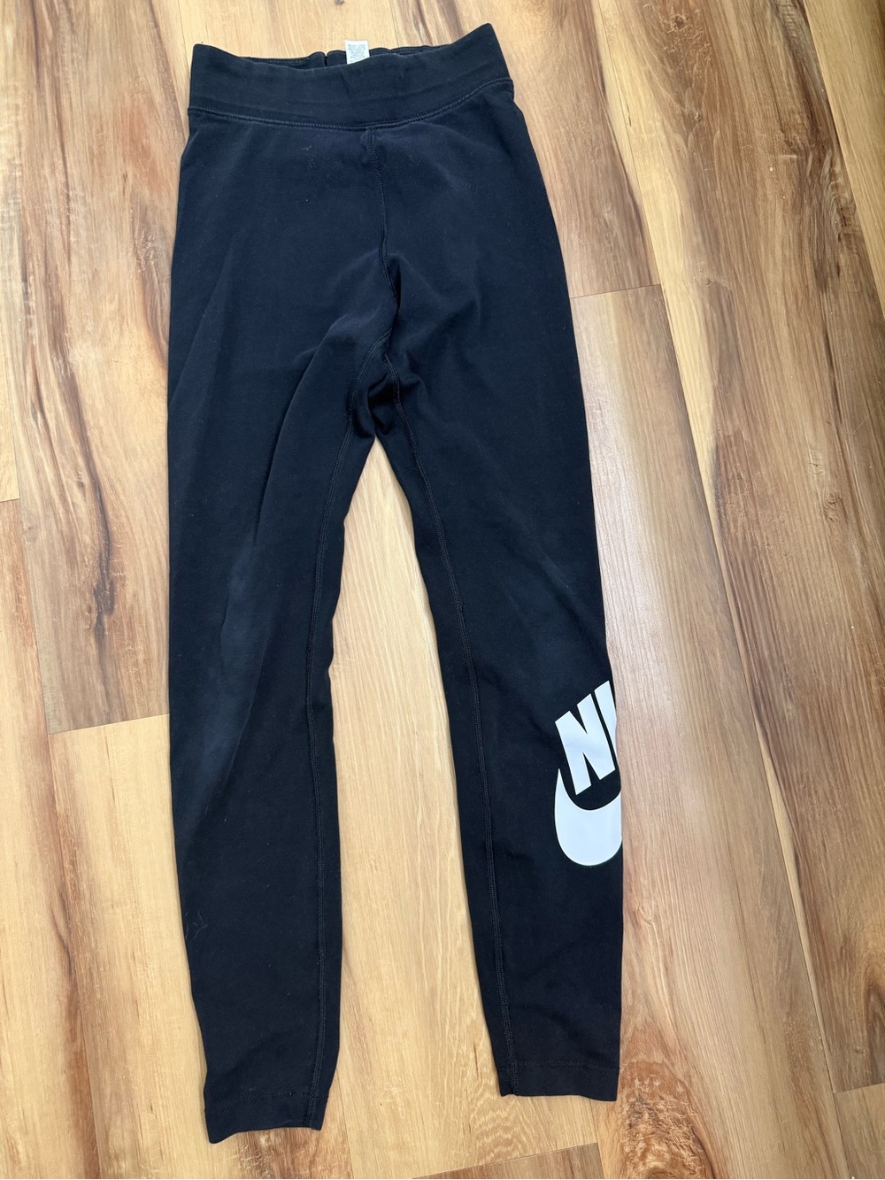 Nike Black Leggings with White Logo